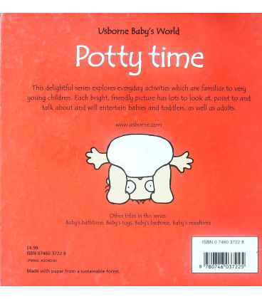 Potty Time (Usborne Baby's World) Back Cover