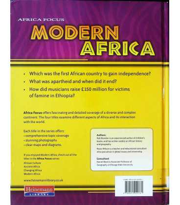 Modern Africa (Africa Focus) Back Cover