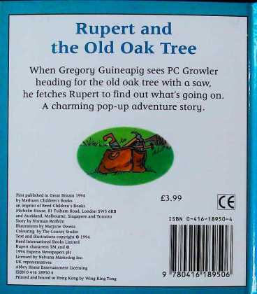 Rupert and the Old Oak Tree Back Cover