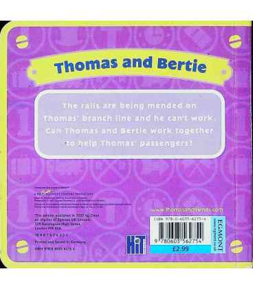 Thomas and Bertie (Thomas & Friends) Back Cover