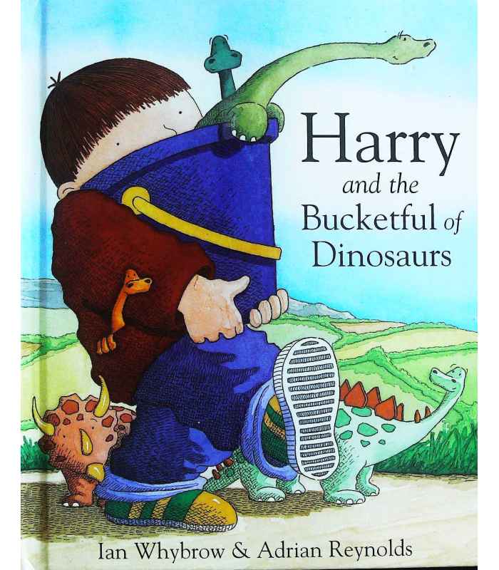 harry and his bucketful of dinosaurs colouring