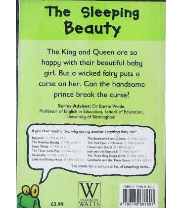 Sleeping Beauty (Leapfrog) Back Cover