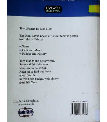 Tom Hanks (Livewire Real Lives) Back Cover