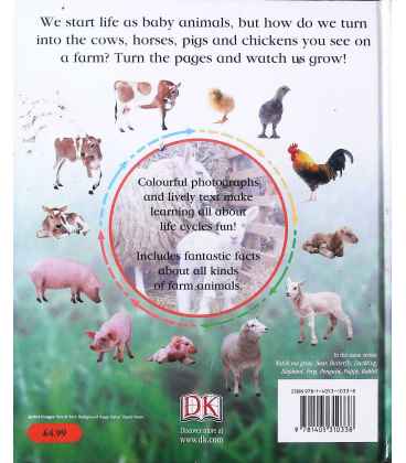 Farm Animals (Watch Me Grow) Back Cover