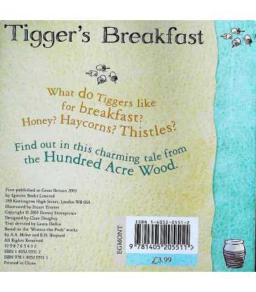 Tigger's Breakfast Back Cover