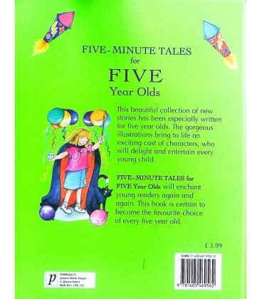 Five Minutes Tales for Five Year Olds Back Cover