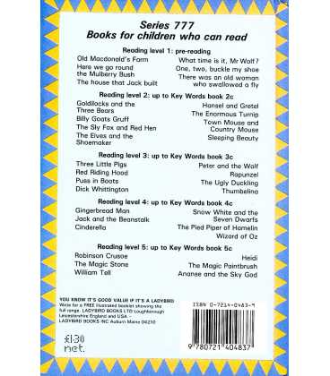 The Elves and the Shoemaker (Read It Yourself Level Two) Back Cover