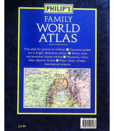 Philip's Family World Atlas Back Cover