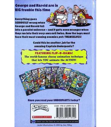 Captain Underpants and the Preposterous Plight of the Purple Potty People  Back Cover