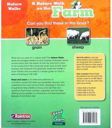 A Nature Walk on the Farm Back Cover